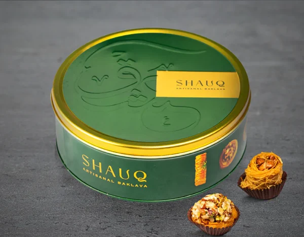 Smoor - BAKLAVA ROUND TIN BOX OF 16 Green