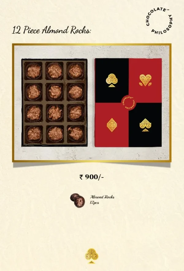 Chocolate Philosophy 12 Piece Almond Rocks