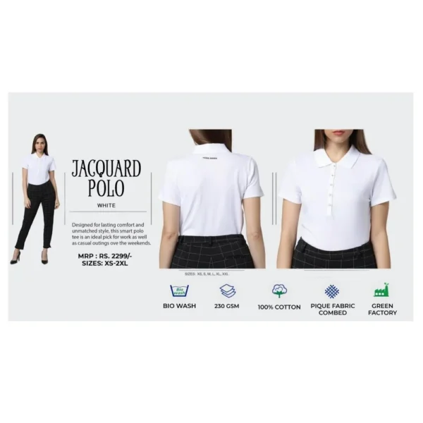 JACQUARD SOLID POLO VERO MODA