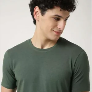 Marks & Spencer- Round Neck T-Shirt- Dark Khakhi