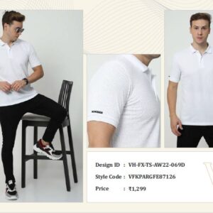 VanHeusen-Shirts & T-Shirts Plain Van Heusen Men Tshirts Wholesale White