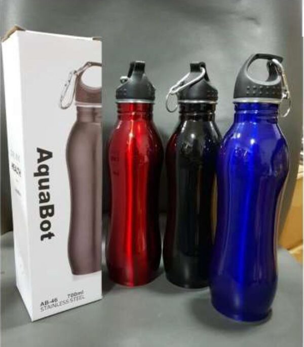 AB 46 750ml steel bottle with carbiner