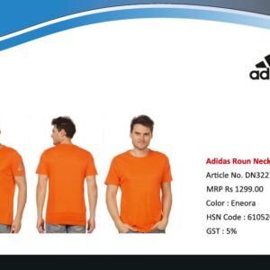 Polyester Plain Adidas Dri Fit Tshirt, Round Neck Eneora