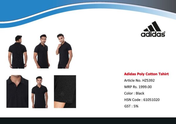 Adidas Polo T-shirt Black