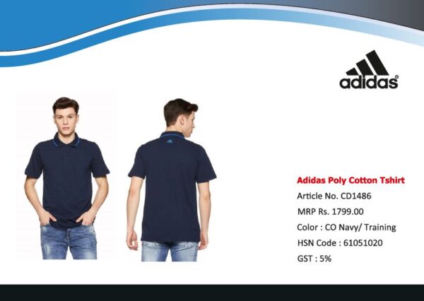 Navy Blue CD1486 Adidas T Shirt PC