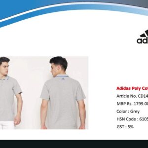 Customized Adidas T-shirt Grey