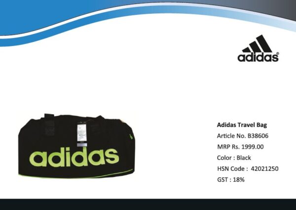 Polyster Black Adidas Travel Bag