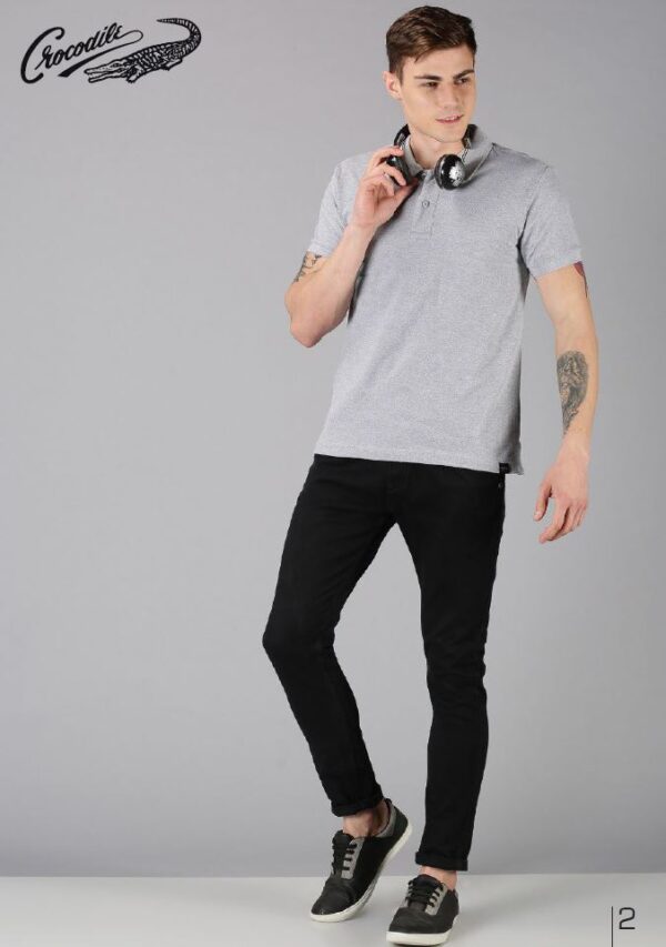 Crocodile Aligator Grey Melange