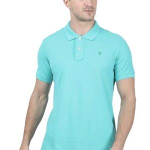 Monte CarloBlue Solid Cotton Blend Solid Tshirt