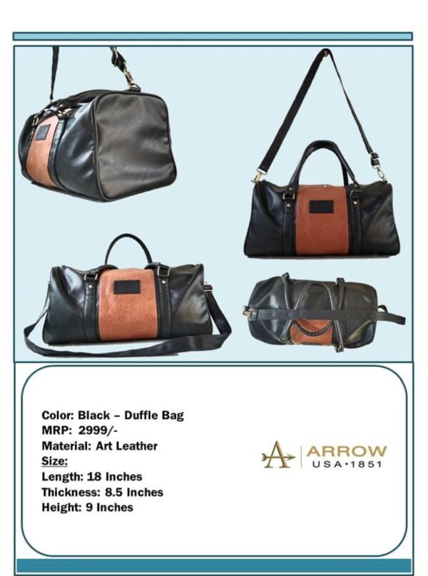 Arrow-Black - Duffle Bag