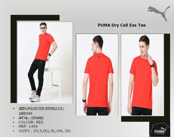 PUMA Dry Cell Ess Tee Red