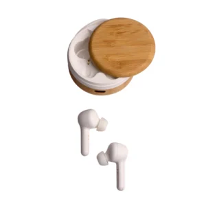 WAE010 Wangari Cherry Bamboo Wireless Earbuds