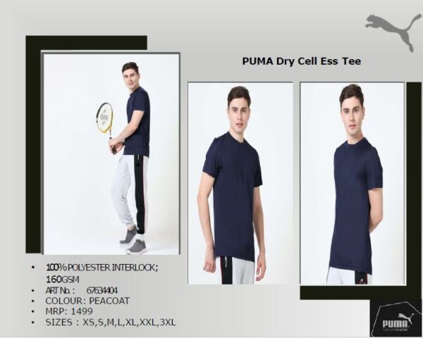 PUMA Dry Cell Ess Tee PEACOAT