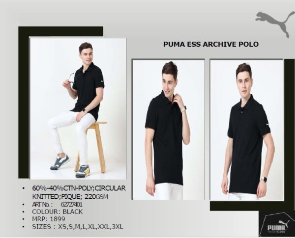 PUMA ESS ARCHIVE POLO Black