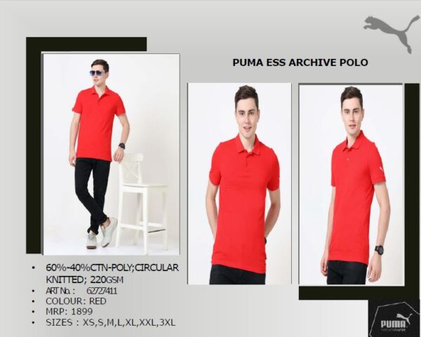 PUMA ESS ARCHIVE POLO Red