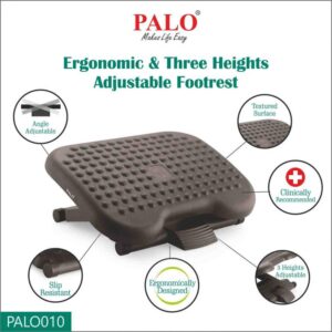 PALO Ergonomic & Three Heights Adjustable Footrest