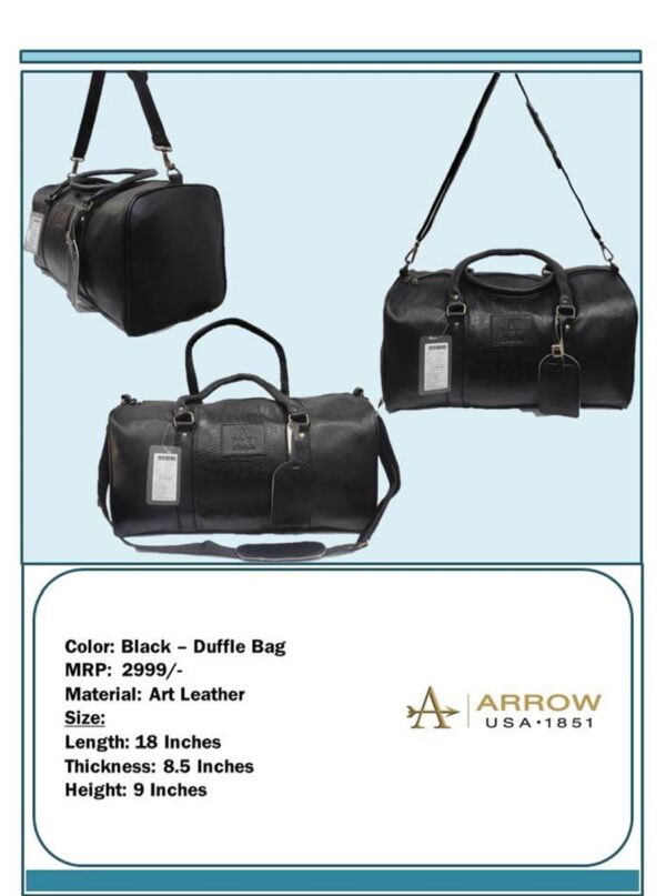 Arrow-Duffle Bag - Black