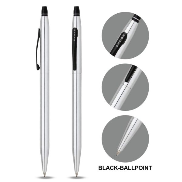 Cross Roller Ball Pen (Polished Chrome)