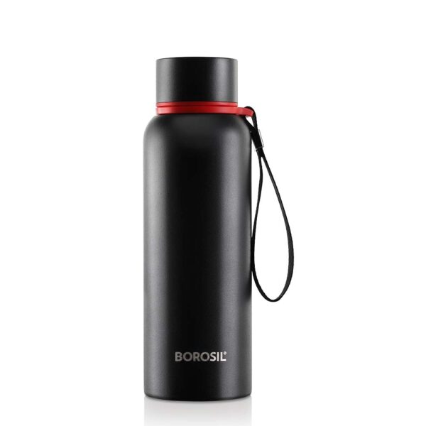 BOROSIL Solid Stainless Steel Hydra Trek Vacuum Insulated Flask Water Bottle 850 ml