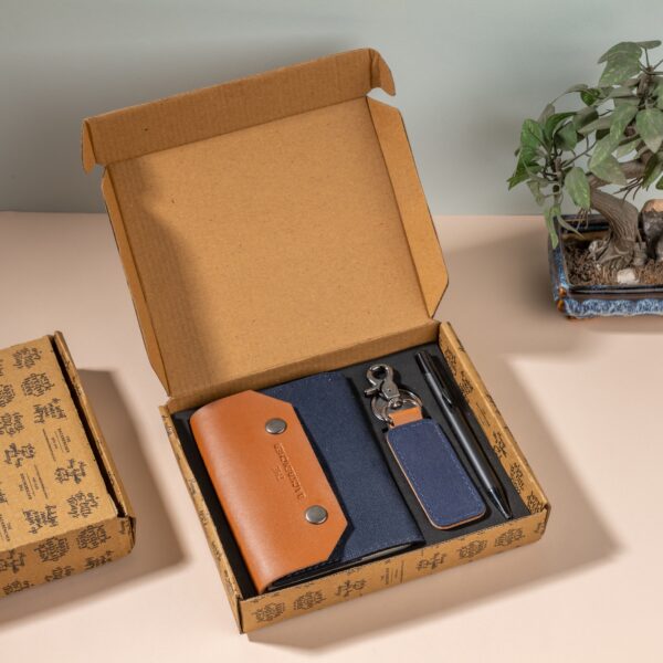 THE BACKBENCHER - POCKET ORGANIZER GIFT BOX - PRO (Navy blue)