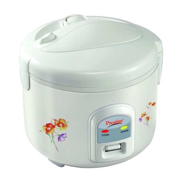 Prestige PRWCS 1.8 Electric Rice Cooker with Steaming Feature (1.8 L, White)
