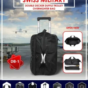 Double Decker Duffle Trolley Overnighter Bag