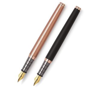 LEGEND Executive Roller Pen (Gel pen) with German Roller Refill (Blue Ink) for superior writing experience classic Rich Black finish with lacquered gold appointments