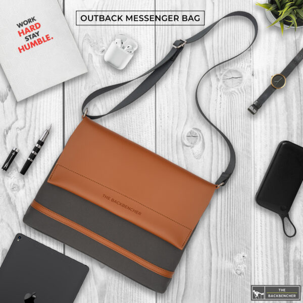 THE BACKBENCHER - OUTBACK MESSENGER BAG (Grey)