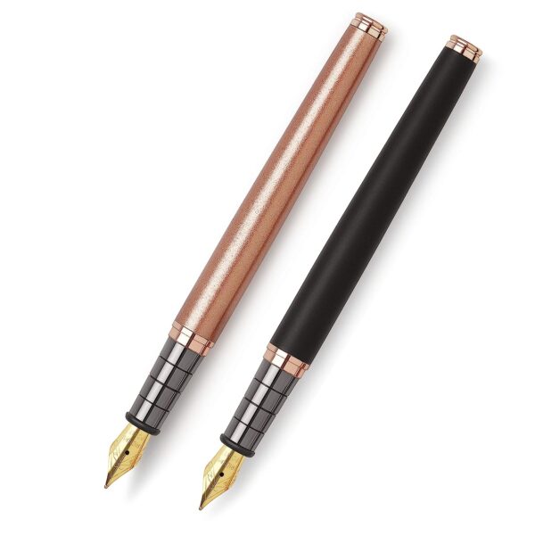 LEGEND Executive Roller Pen (Gel pen) with German Roller Refill (Blue Ink) for superior writing experience classic Rich Black finish with lacquered gold appointments