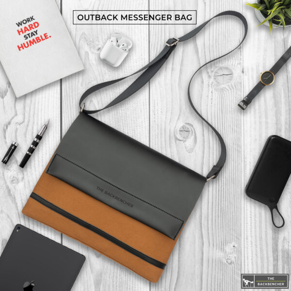 THE BACKBENCHER - OUTBACK MESSENGER BAG (Khaki)
