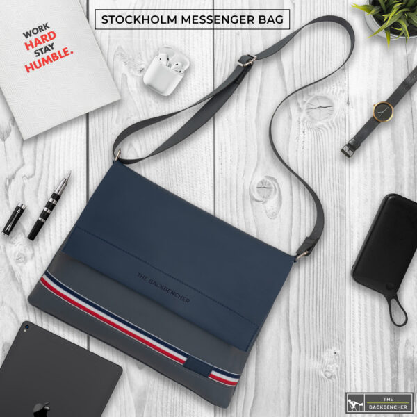 THE BACKBENCHER - STOCKHOLM MESSENGER BAG (Grey)