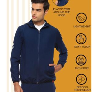 Hummel-VICTOR WINDBREAKER JACKET Navy