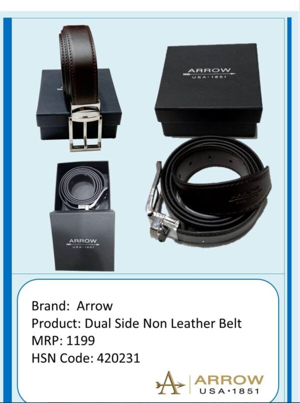 Arrow-Dual Side Non Leather Belt
