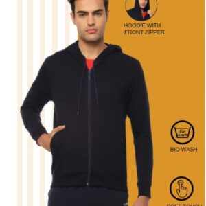 Hummel-ELWIN Navy ZIPPER HOODIE