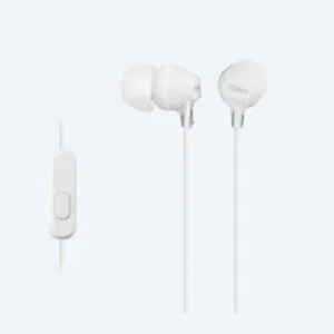 Sony MDR-EX15AP Inear Headphones with Mic - White