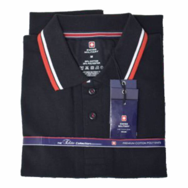 Swiss Military-TSH4A POLO T-SHIRT (BLACK)