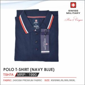 Swiss Military-TSH7A POLO T-SHIRT (NAVY BLUE)