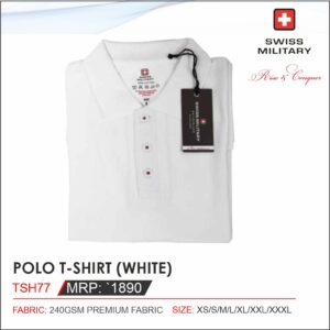 Swiss Military-TSH77 POLO T-SHIRT (WHITE)