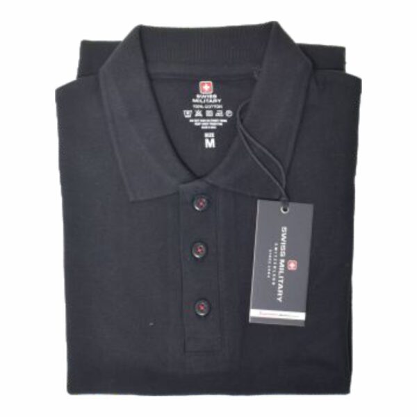 Swiss Military-TSH78 POLO T-SHIRT (BLACK)
