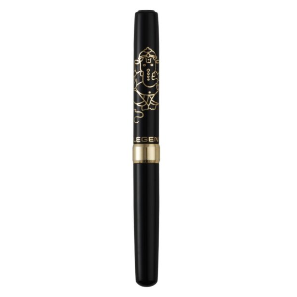 Legend Vector Special Edition Ganesha Handcrafted Metal Ball Pen (Gold Trim)