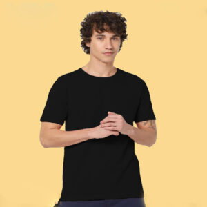 JACK & JONES- JESPER ROUND NECK -T-SHIRT -BLACK COLOUR
