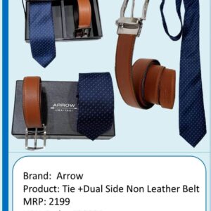 Arrow-Tie + Dual Side Non Leather Belt