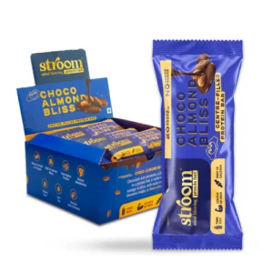 STOM002 STROOM Choco Almond Bliss Protein Bars 63g (Pack Of 9)