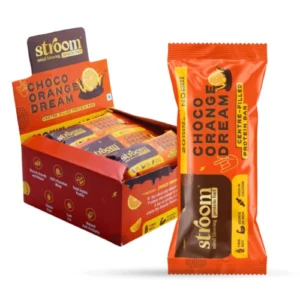 STOM004 STROOM Choco Orange Dream Protein Bars 63g (Pack Of 9)