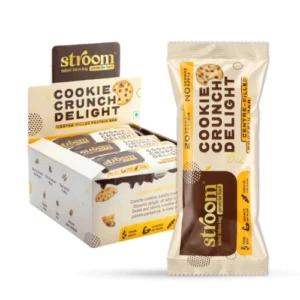 STOM006 STROOM Cookie Crunch Delight Protein Bars 63g (Pack Of 9)