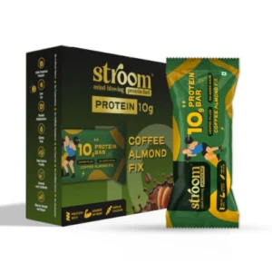 STOM014 STROOM Coffee Almond Fix Protein Bar 45g (Pack Of 6)
